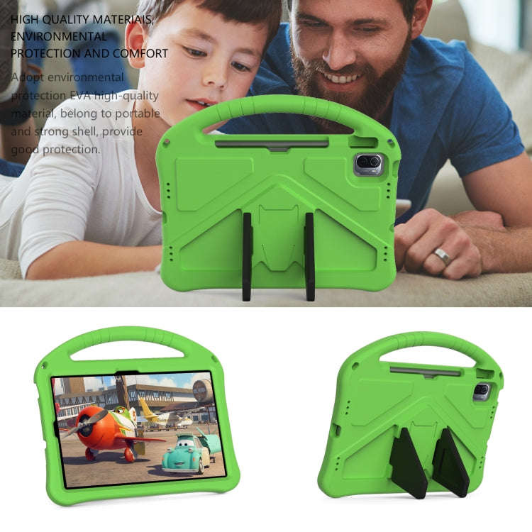 For Huawei Matepad SE 11 2024 EVA Shockproof Tablet Case with Holder(Green)
