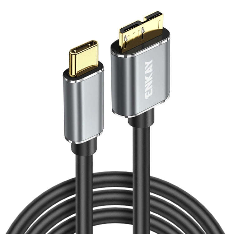 ENKAY USB 3.1 Type-C to USB 3.0 Micro B 10Gbps Data Camera Hard Drive Cable, Length:1.5m