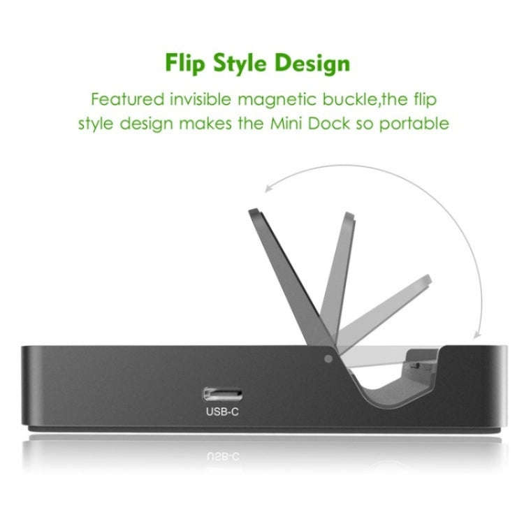 WAVLINK UHP3D01G Gigabit Ethernet USB 3.0 Multi-Function HUB 4K HD Docking Station(US Plug)