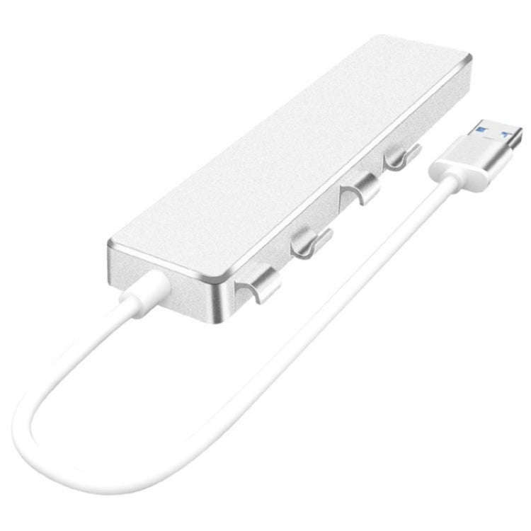 ADS-301A USB 3.0 to Type-C + USB 3.0 / 2.0 4-Ports Hub Laptop Expander(Grey)