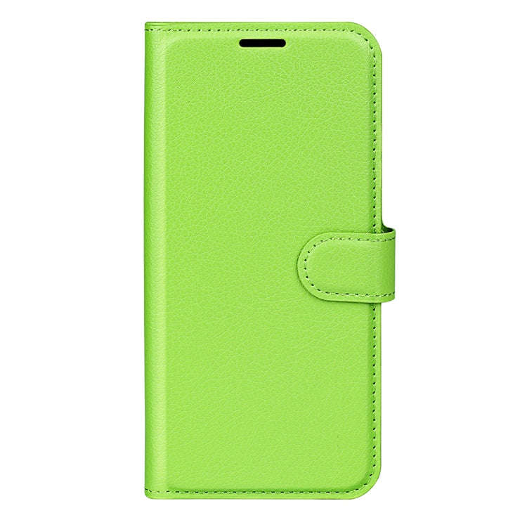 For TCL 501 Litchi Texture Horizontal Flip Leather Phone Case with Holder(Green)