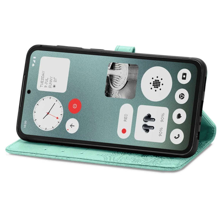 For Nothing CMF Phone 1 Mandala Flower Embossed Leather Phone Case(Green)