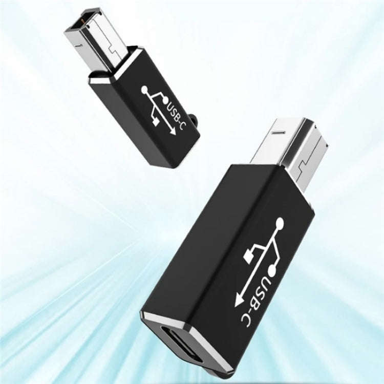 ADS-618 USB-C / Type-C Female to MIDI Male Electric Piano Printer Scanner Adapter(Grey)