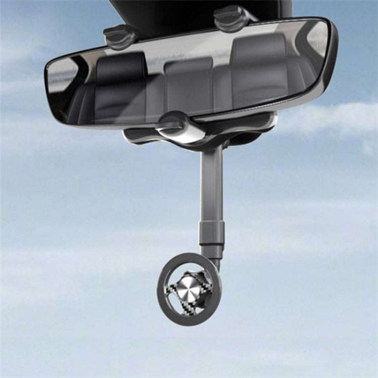 23-H06 Magnetic Phone Bracket Adjustable Angle Car Rearview Mirror Mount Holder