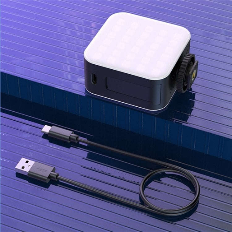 D02 Magnetic Adsorption Pocket RGB Video Lamp Mini LED Fill Light for Live Broadcast