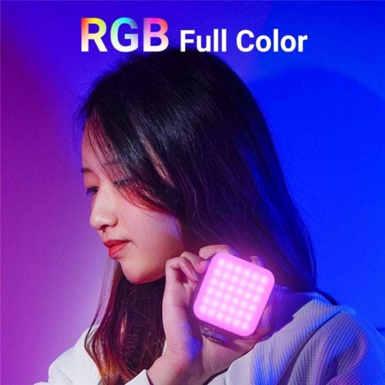D02 Magnetic Adsorption Pocket RGB Video Lamp Mini LED Fill Light for Live Broadcast