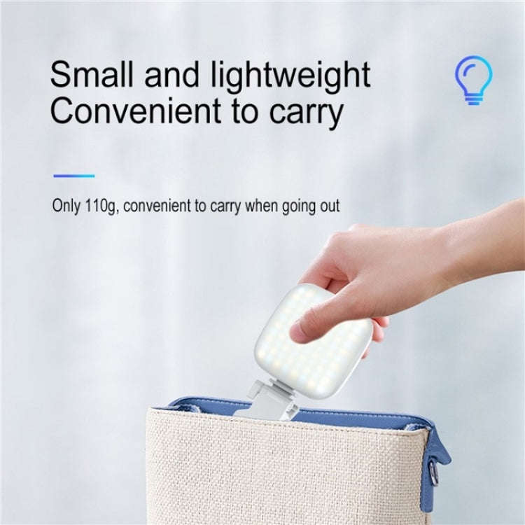 V15 Mini Clip-On Portable LED Fill Light Phone Laptop Video Conference Live Streaming Fill Lamp(P...