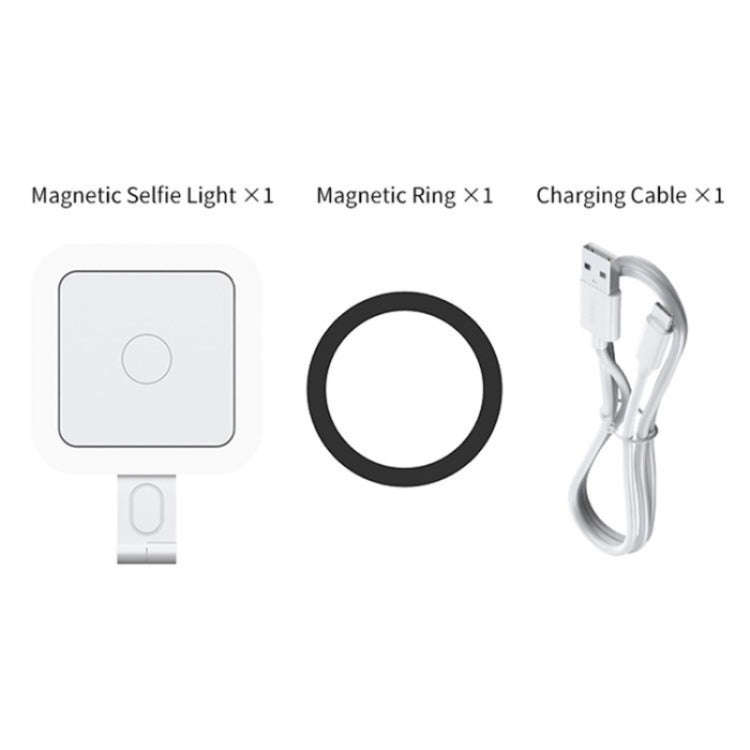 V18 Portable Skin Beauty Live Streaming LED Fill Light Magnetic Phone Selfie Lamp(Black)