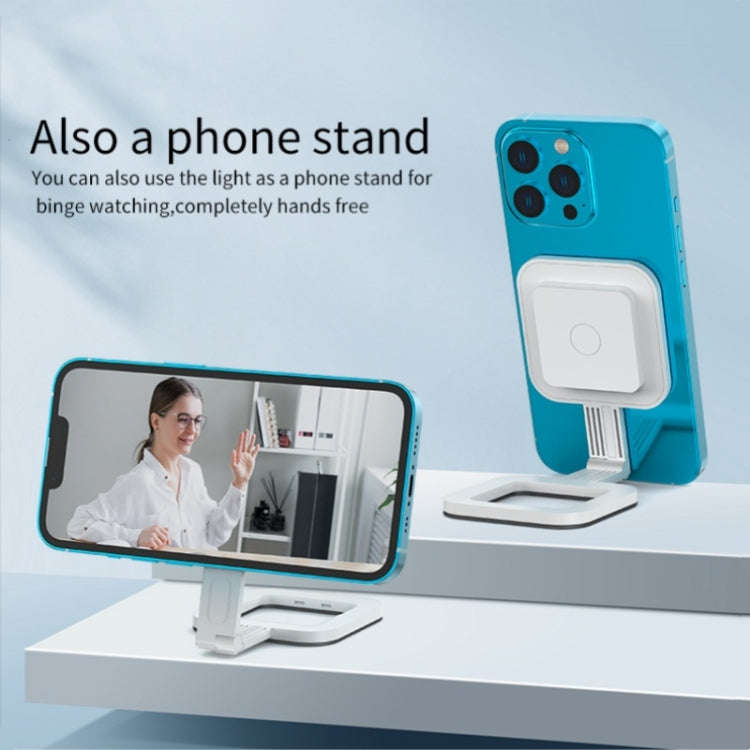 V18 Portable Skin Beauty Live Streaming LED Fill Light Magnetic Phone Selfie Lamp(Black)