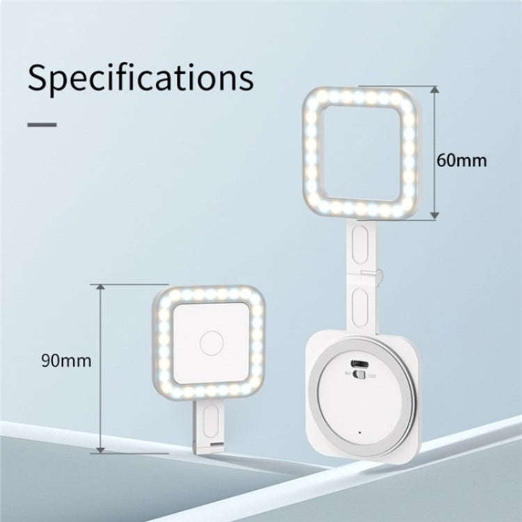 V18 Portable Skin Beauty Live Streaming LED Fill Light Magnetic Phone Selfie Lamp(Black)