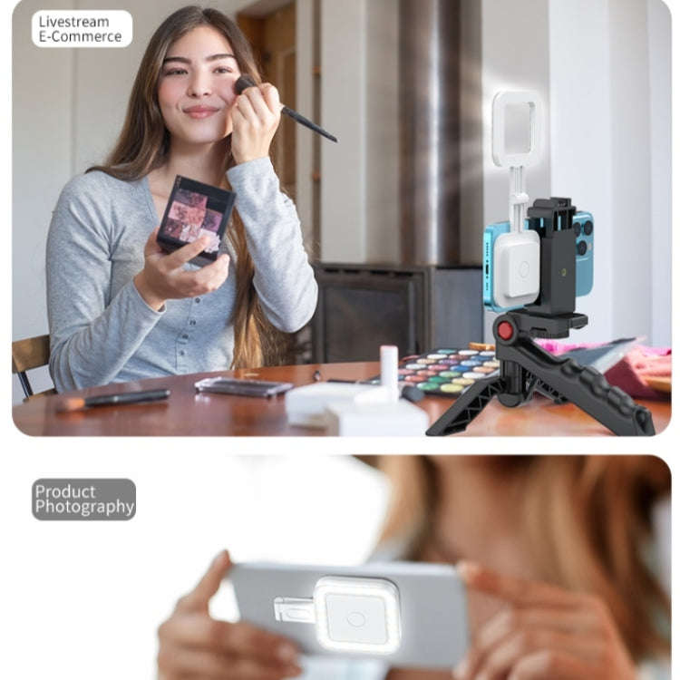 V18 Portable Skin Beauty Live Streaming LED Fill Light Magnetic Phone Selfie Lamp(Black)