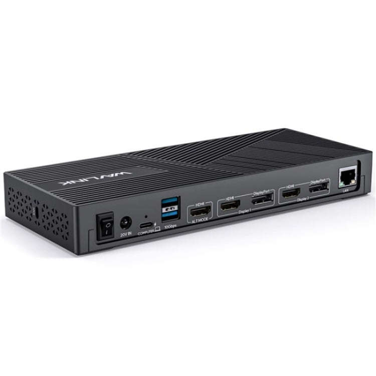 WAVLINK UG69PD25 Pro 100W PD Charging Triple 4K Display Laptop Docking Station, Plug:AU Plug