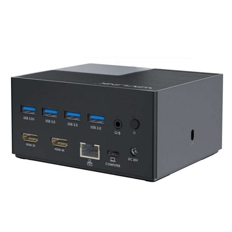 WAVLINK UG76PD2 3.5mm Audio, Gigabit Network Port Dual HD Universal Docking Station(AU Plug)