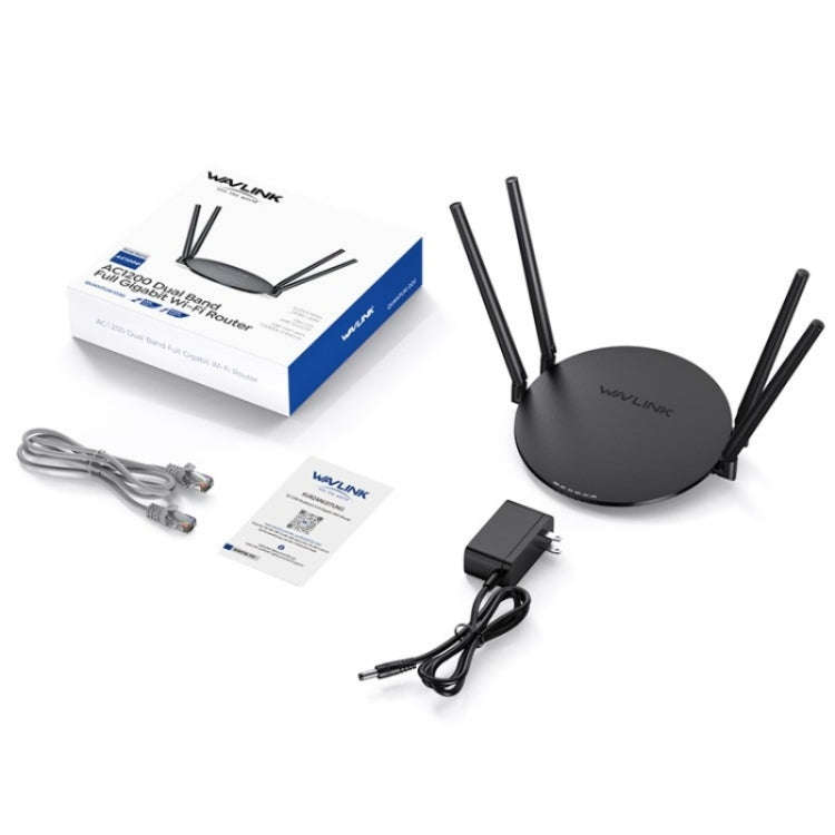 WAVLINK WN530HG3 AC1200 Dual Band AP Router 1000Mbps WAN / LAN Ethernet Port, Plug:UK Plug