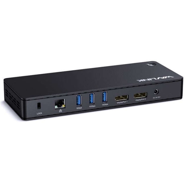 WAVLINK UTD22 Support 96W Laptop Charging USB4 Docking Station Dual Monitor USB-C Hub(UK Plug)