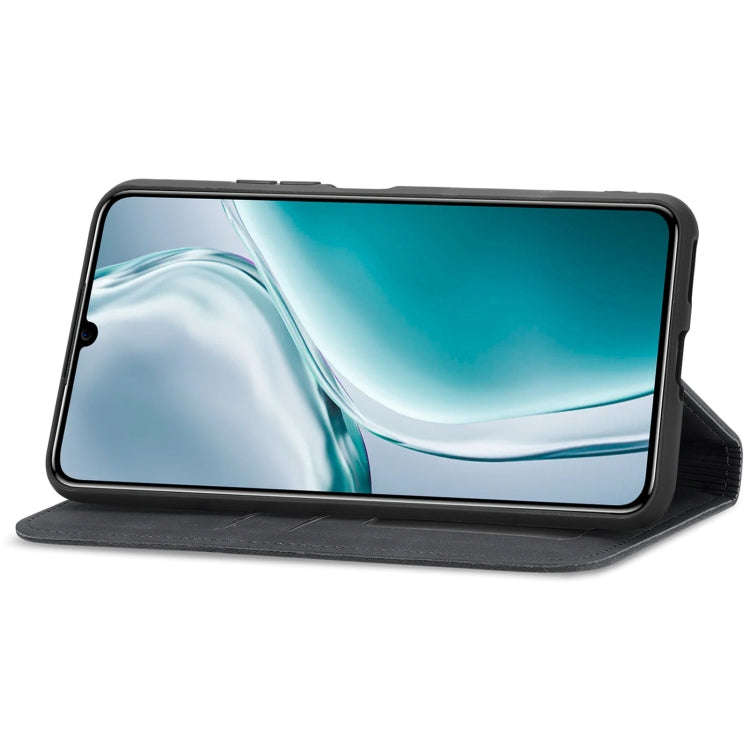 For Oukitel C50 Retro Skin Feel Magnetic Flip Leather Phone Case(Black)