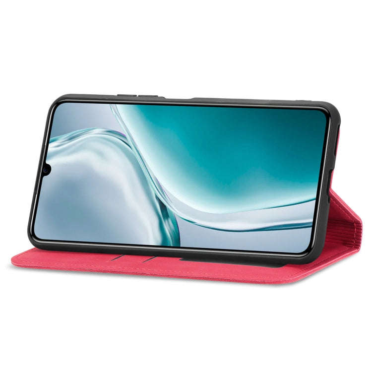 For Oukitel C50 Retro Skin Feel Magnetic Flip Leather Phone Case(Red)