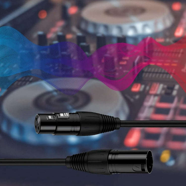 2m XLR Microphone Cable, 4.95 FT XLR Male to XLR Female Balanced 3 Pin Mic Cables, Black