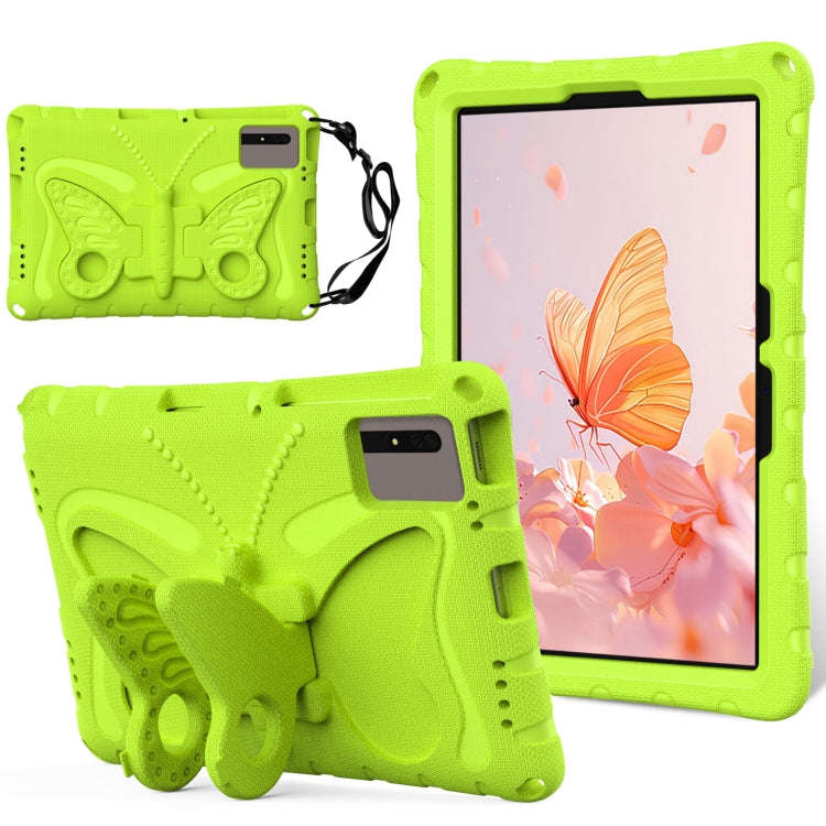 For Huawei MatePad SE 11 2024 Butterfly Bracket EVA Shockproof Tablet Case(Grass Green)