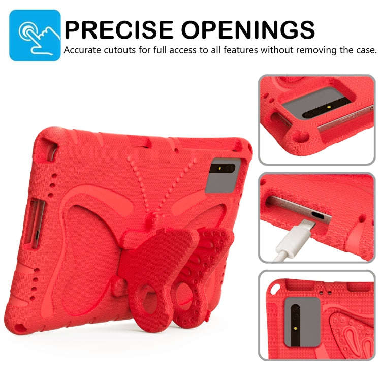For Huawei MatePad SE 11 2024 Butterfly Bracket EVA Shockproof Tablet Case(Red)