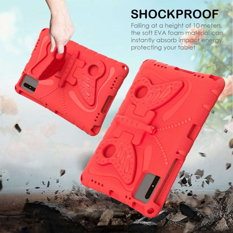For Huawei MatePad SE 11 2024 Butterfly Bracket EVA Shockproof Tablet Case(Red)