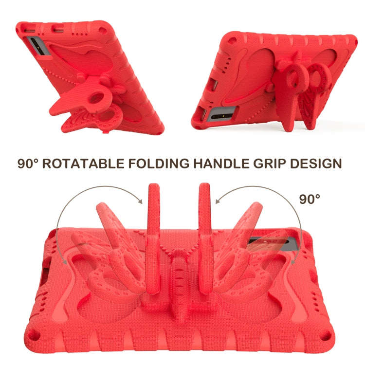 For Huawei MatePad SE 11 2024 Butterfly Bracket EVA Shockproof Tablet Case(Red)