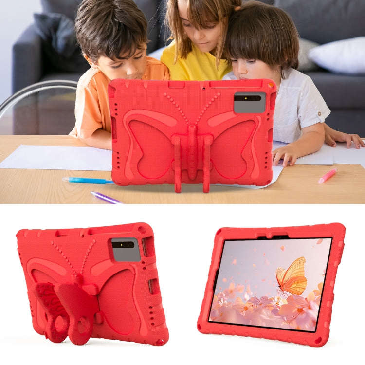 For Huawei MatePad SE 11 2024 Butterfly Bracket EVA Shockproof Tablet Case(Red)