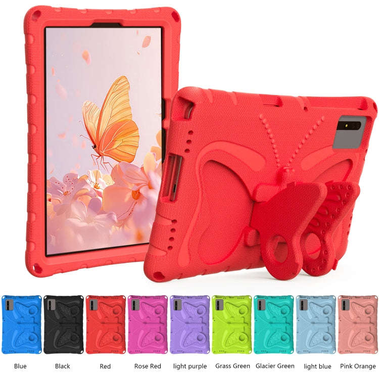 For Huawei MatePad SE 11 2024 Butterfly Bracket EVA Shockproof Tablet Case(Red)