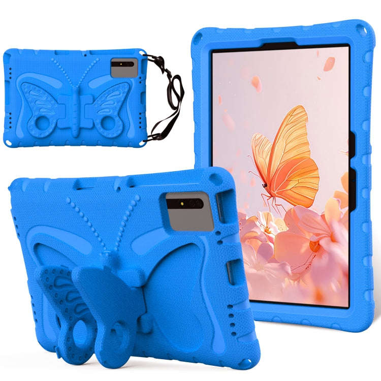For Huawei MatePad SE 11 2024 Butterfly Bracket EVA Shockproof Tablet Case(Blue)