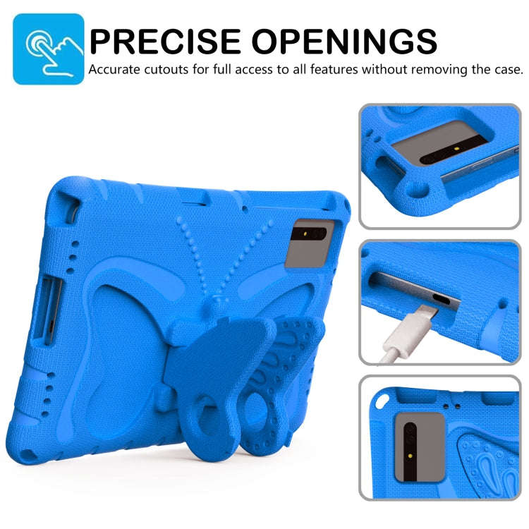 For Huawei MatePad SE 11 2024 Butterfly Bracket EVA Shockproof Tablet Case(Blue)