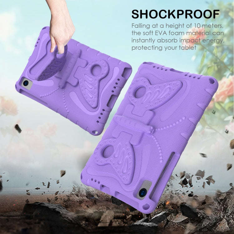 For Huawei MatePad 10.4 Butterfly Bracket EVA Shockproof Tablet Case(Light Purple)