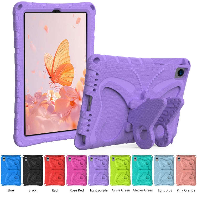 For Huawei MatePad 10.4 Butterfly Bracket EVA Shockproof Tablet Case(Light Purple)