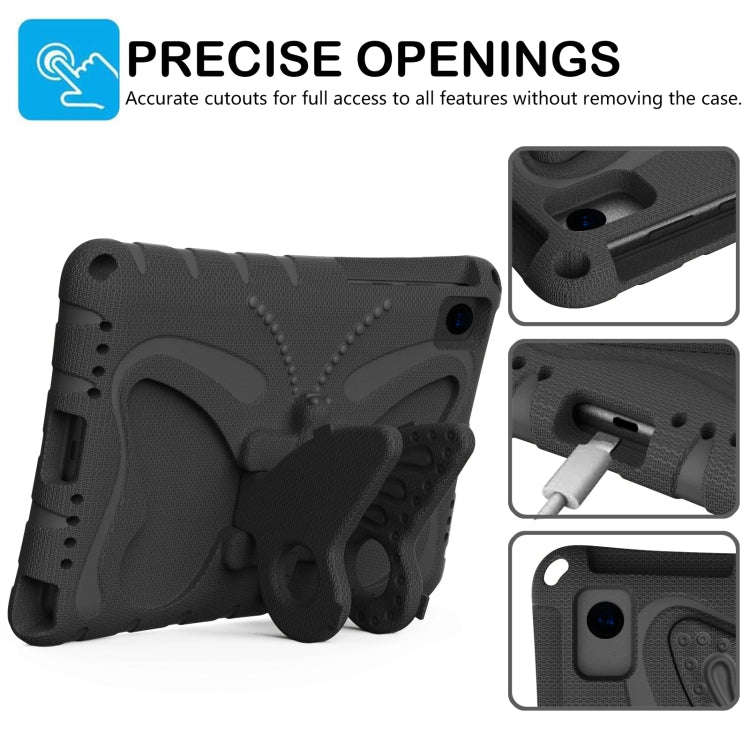 For Huawei MatePad 10.4 Butterfly Bracket EVA Shockproof Tablet Case(Black)