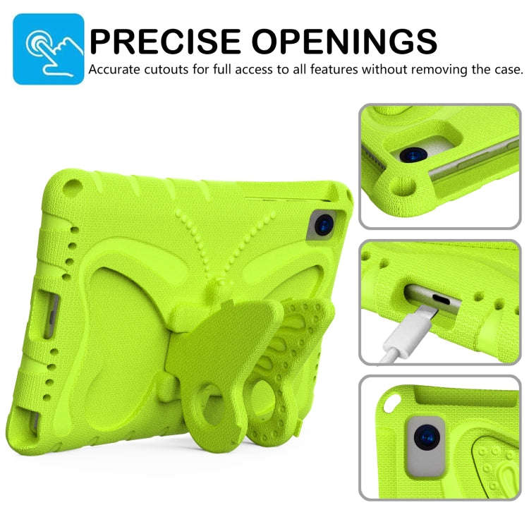 For Huawei MatePad 10.4 Butterfly Bracket EVA Shockproof Tablet Case(Grass Green)