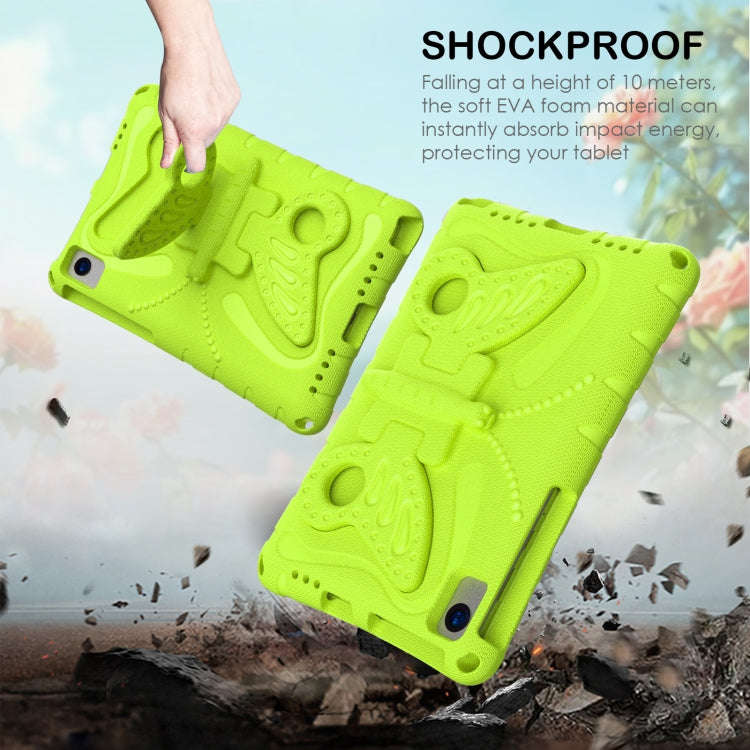For Huawei MatePad 10.4 Butterfly Bracket EVA Shockproof Tablet Case(Grass Green)