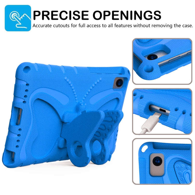 For Huawei MatePad 10.4 Butterfly Bracket EVA Shockproof Tablet Case(Blue)