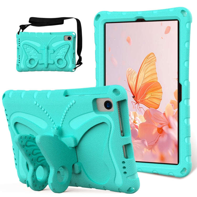 For Huawei MatePad 10.4 Butterfly Bracket EVA Shockproof Tablet Case(Mint Green)