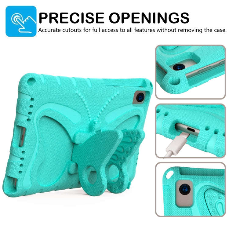 For Huawei MatePad 10.4 Butterfly Bracket EVA Shockproof Tablet Case(Mint Green)