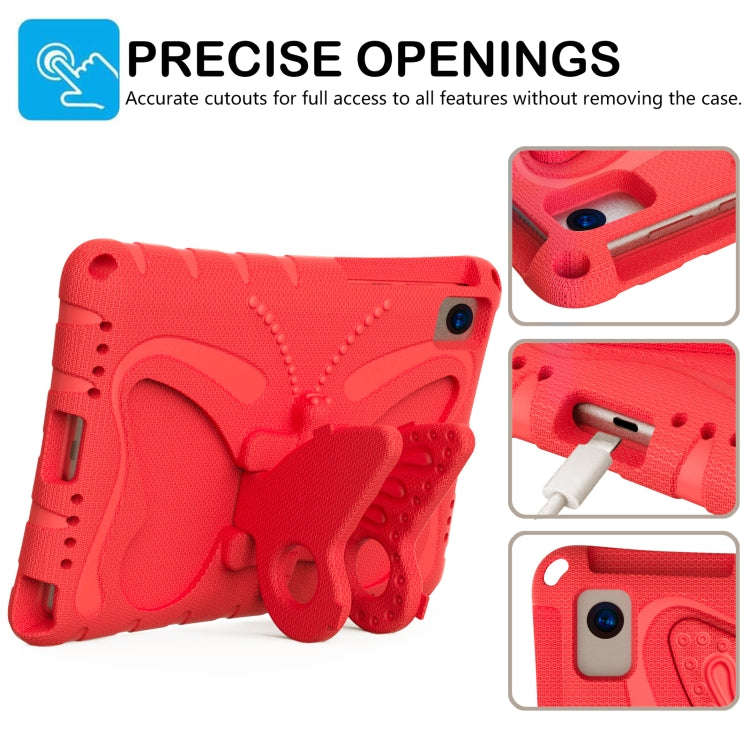 For Huawei MatePad SE 10.4 Butterfly Bracket EVA Shockproof Tablet Case(Red)