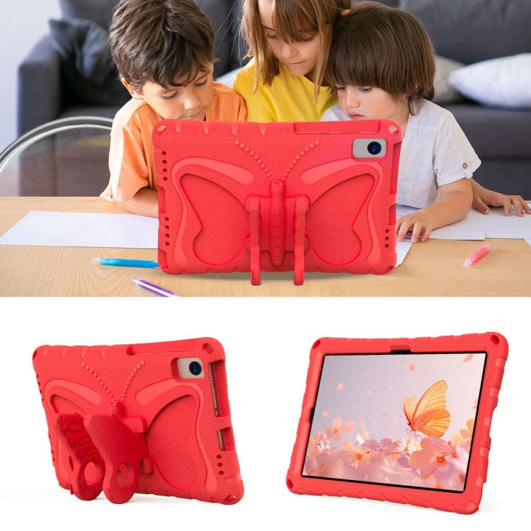 For Huawei MatePad SE 10.4 Butterfly Bracket EVA Shockproof Tablet Case(Red)