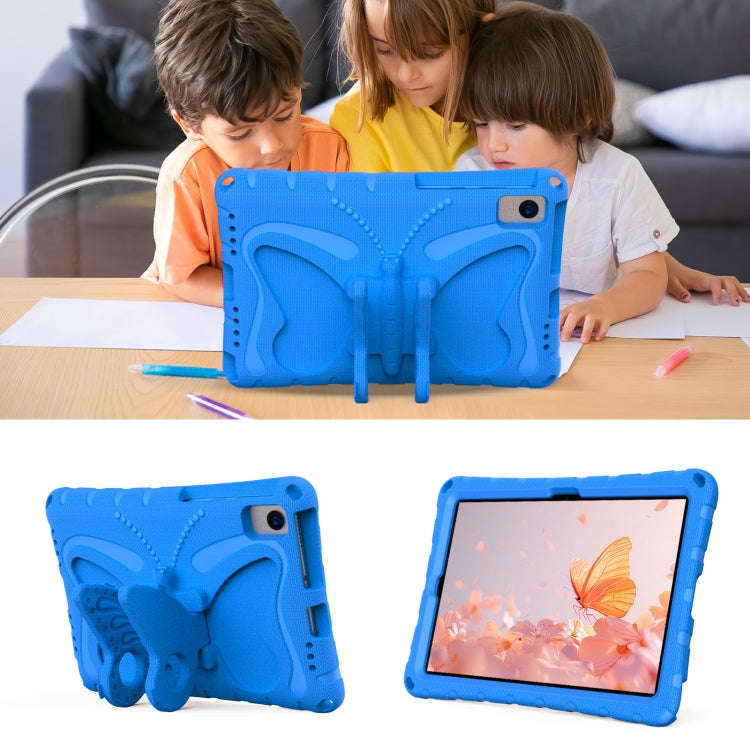 For Huawei MatePad SE 10.4 Butterfly Bracket EVA Shockproof Tablet Case(Blue)