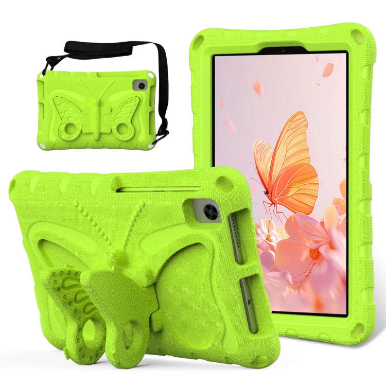 For Huawei MatePad T8 8.0 2020 Butterfly Bracket EVA Shockproof Tablet Case(Grass Green)