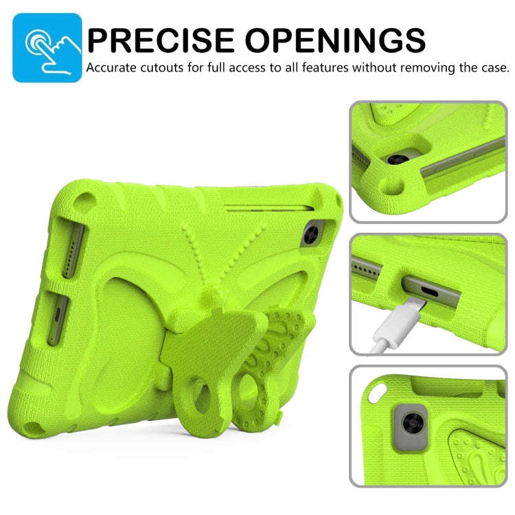 For Huawei MatePad T8 8.0 2020 Butterfly Bracket EVA Shockproof Tablet Case(Grass Green)