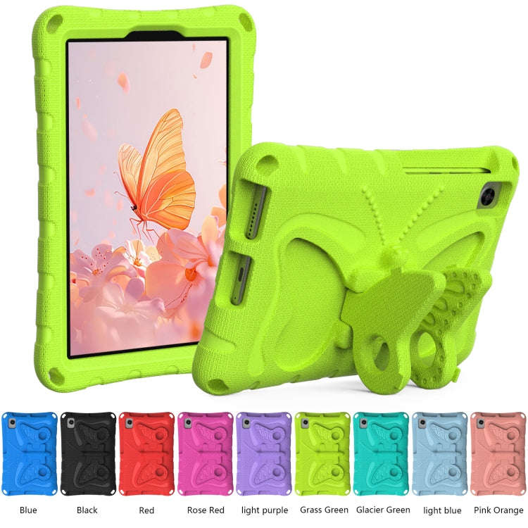 For Huawei MatePad T8 8.0 2020 Butterfly Bracket EVA Shockproof Tablet Case(Grass Green)