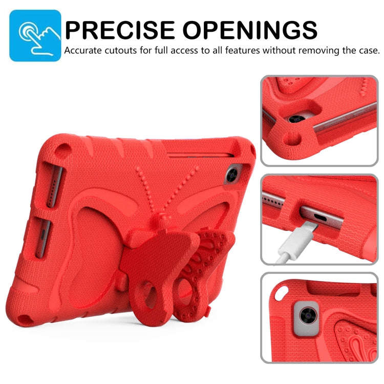 For Huawei MatePad T8 8.0 2020 Butterfly Bracket EVA Shockproof Tablet Case(Red)