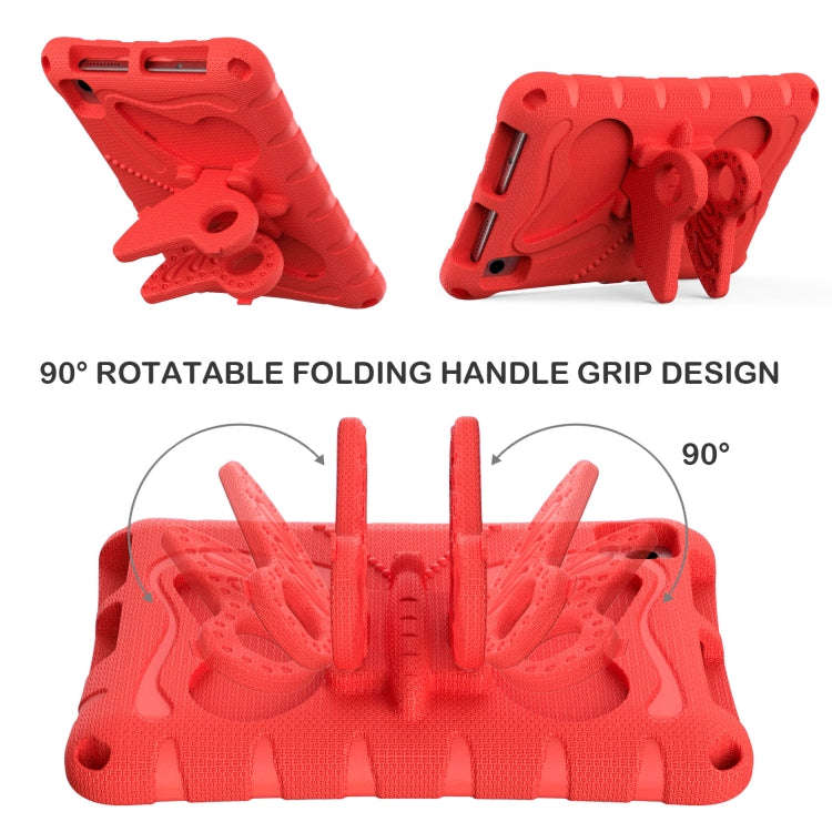 For Huawei MatePad T8 8.0 2020 Butterfly Bracket EVA Shockproof Tablet Case(Red)