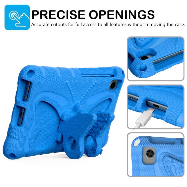 For Huawei MatePad T8 8.0 2020 Butterfly Bracket EVA Shockproof Tablet Case(Blue)