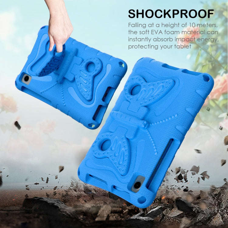 For Huawei MatePad T8 8.0 2020 Butterfly Bracket EVA Shockproof Tablet Case(Blue)