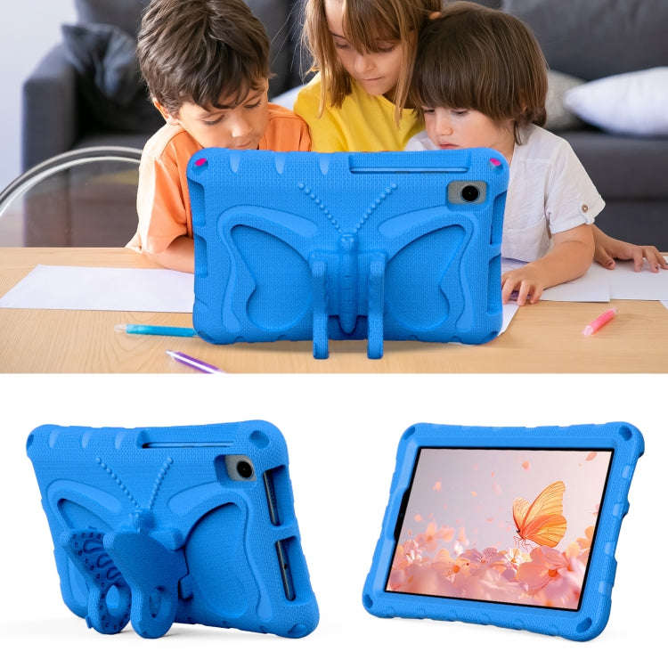 For Huawei MatePad T8 8.0 2020 Butterfly Bracket EVA Shockproof Tablet Case(Blue)