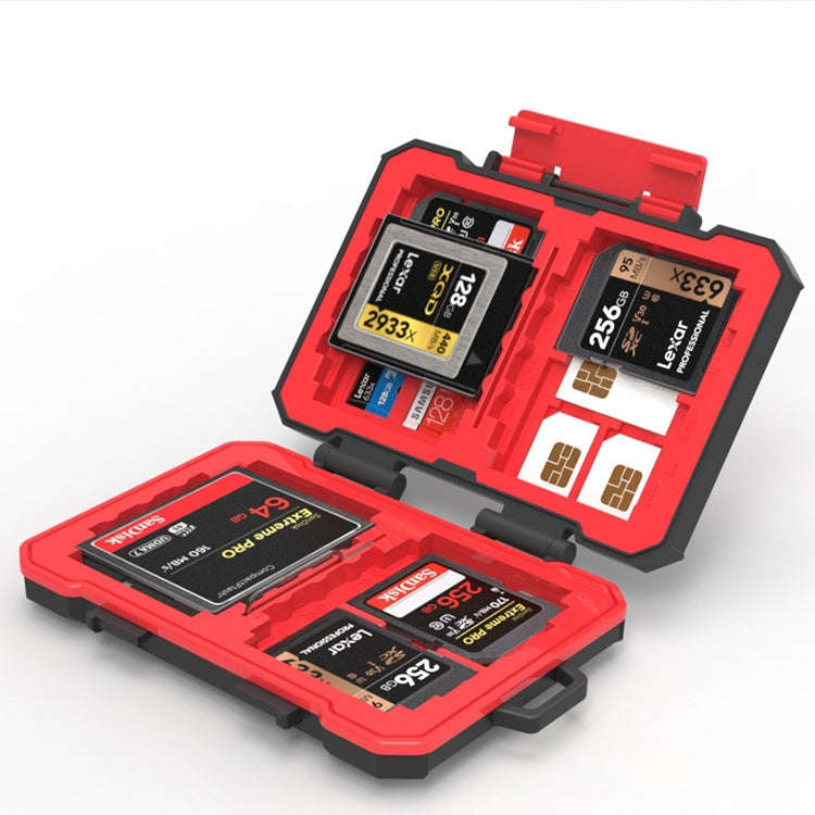 Desiontal SD / TF / XQD / CF / SIM / TF Storage Card Memory Card Organizer Outdoor Portable Water...